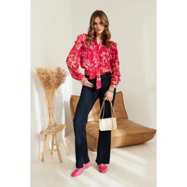 Mocasines rosas decorados con cadena Kuens rosado 7