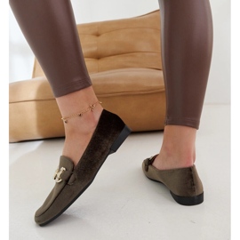 Mocasines de terciopelo verde con pedrería by Fabrizia 4