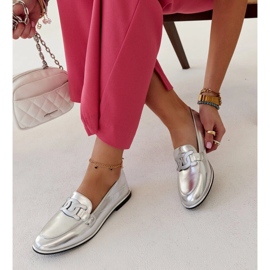 Mocasines Zana clásicos plateados plata 1