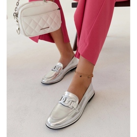 Mocasines Zana clásicos plateados plata 2