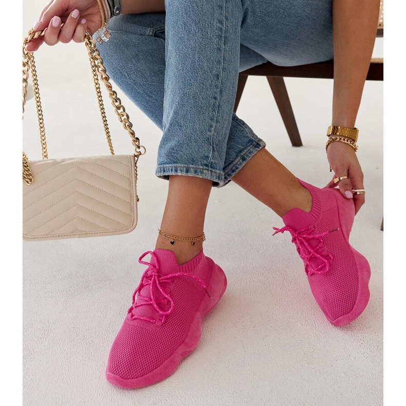 Deportivas Roshni rosa oscuro 1