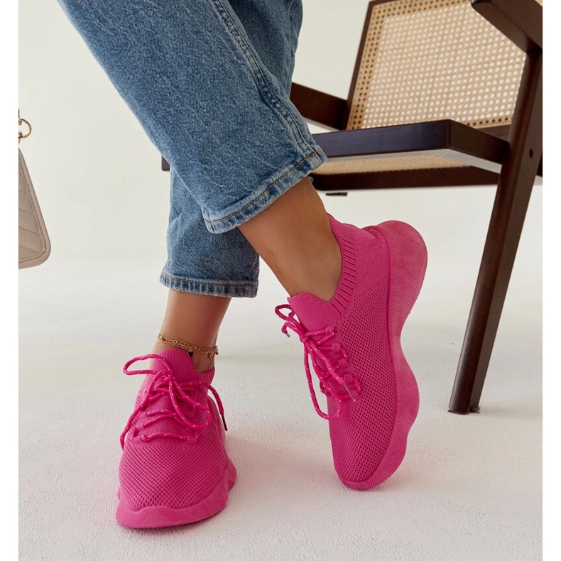 Deportivas Roshni rosa oscuro 2