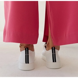 Zapatillas blancas de ecopiel de Sandrine blanco 4