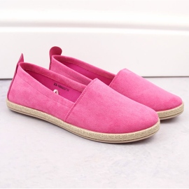 Alpargatas sin cordones para mujer de ante, rosa Potocki W16009 rosado 5