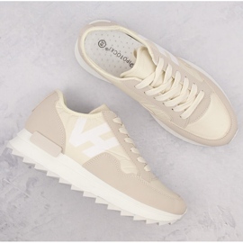 Deportivas mujer plataforma beige Potocki 16311 7