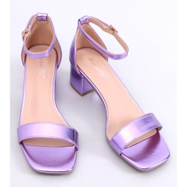 Bronx Sandalias tacón morado violeta 5
