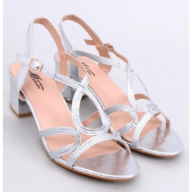 Sandalias de tacón Delray plateadas plata 5