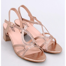 Sandalias de tacón Delray champán rosado 5