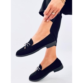 Mocasines mujer Saras de ante color negro 4