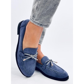 Mocasines de mujer Saras Denim Azul en ante 2