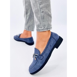 Mocasines de mujer Saras Denim Azul en ante 4