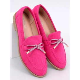 Mocasines mujer Saras Fucsia de ante rosado 5