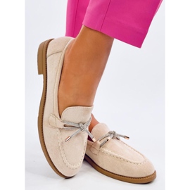 Mocasines mujer Saras de ante color Beige 4