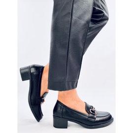Pontei Mocasines tacón negro 3