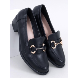 Pontei Mocasines tacón negro 5
