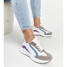 Zapatillas multicolores con plataforma Taima. blanco 2