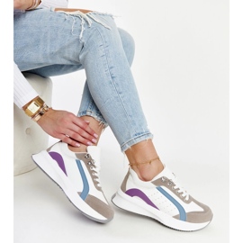 Zapatillas multicolores con plataforma Taima. blanco 1
