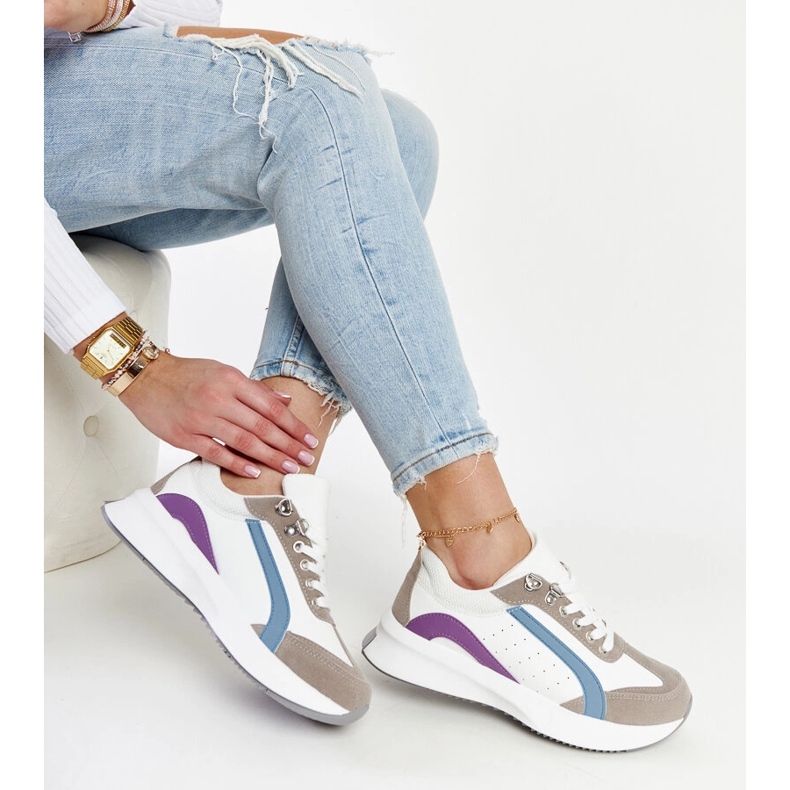 Zapatillas multicolores con plataforma Taima. blanco 1 Zapatillas multicolores con plataforma Taima. blanco 1
