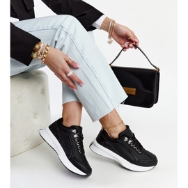 Zapatillas Taima negras con plataforma negro 1