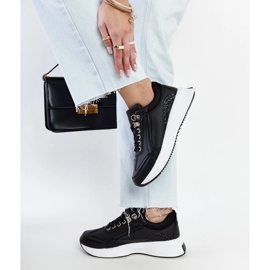 Zapatillas Taima negras con plataforma negro 2
