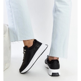 Zapatillas Taima negras con plataforma negro 3