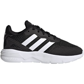 Zapatillas Adidas Nebzed Lifestyle Lace Running Jr HQ6144 negro 1 Zapatillas Adidas Nebzed Lifestyle Lace Running Jr HQ6144 negro 1