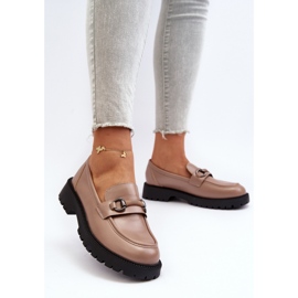 Vinceza Mocasines Mujer Piel Ecológica Beige Ledda 5