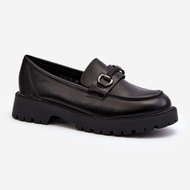 Vinceza Mocasines Mujer Piel Ecológica Negro Ledda 1