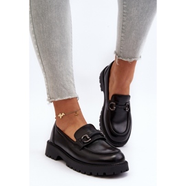 Vinceza Mocasines Mujer Piel Ecológica Negro Ledda 4