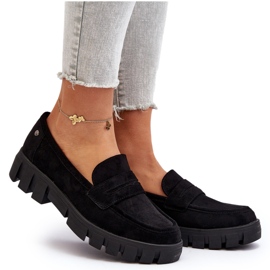 Vinceza Mocasines Mujer Ante Eco Negro de Seravisa 8