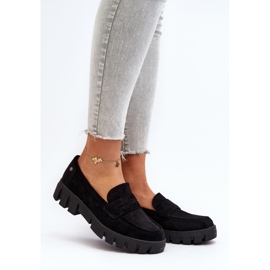 Vinceza Mocasines Mujer Ante Eco Negro de Seravisa 2