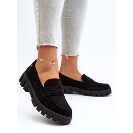 Vinceza Mocasines Mujer Ante Eco Negro de Seravisa 3