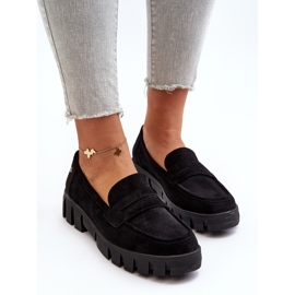Vinceza Mocasines Mujer Ante Eco Negro de Seravisa 6