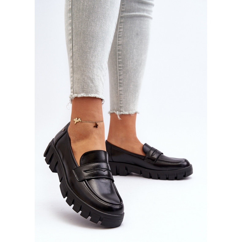 Vinceza Mocasines Mujer Piel Ecológica Negro Seravisa 2