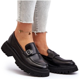 Vinceza Mocasines de Mujer Con Correa Flanila Negro 10
