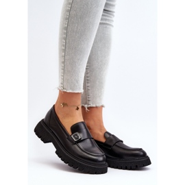 Vinceza Mocasines de Mujer Con Correa Flanila Negro 3