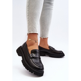 Vinceza Mocasines de Mujer Con Correa Flanila Negro 4