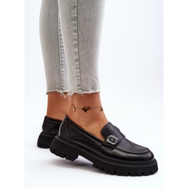 Vinceza Mocasines de Mujer Con Correa Flanila Negro 8