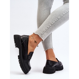 Vinceza Mocasines de Mujer Con Correa Flanila Negro 9