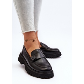 Vinceza Mocasines de Mujer Con Correa Flanila Negro 1