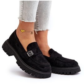 Vinceza Mocasines de Mujer Con Correa Flanila Negro 9