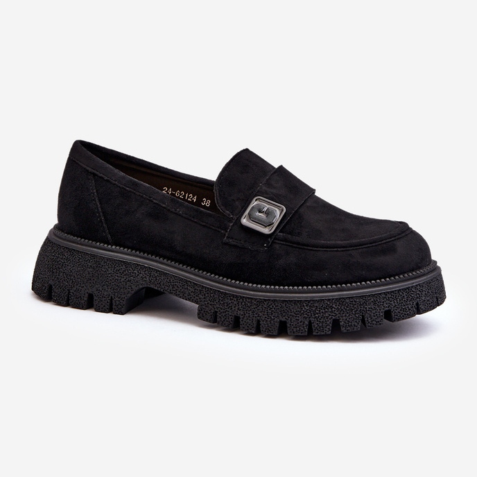 Vinceza Mocasines de Mujer Con Correa Flanila Negro 1