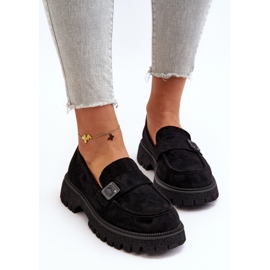 Vinceza Mocasines de Mujer Con Correa Flanila Negro 5