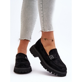 Vinceza Mocasines de Mujer Con Correa Flanila Negro 7