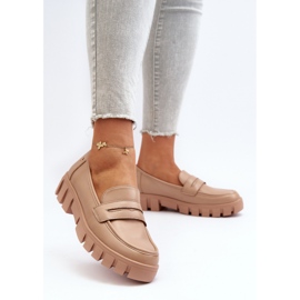 Vinceza Mocasines Mujer Piel Ecológica Beige Seravisa 4