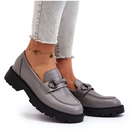 Vinceza Mocasines Mujer Piel Ecológica Gris Ledda 10