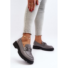 Vinceza Mocasines Mujer Piel Ecológica Gris Ledda 5