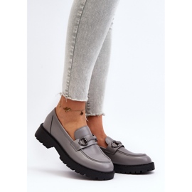Vinceza Mocasines Mujer Piel Ecológica Gris Ledda 3