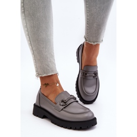 Vinceza Mocasines Mujer Piel Ecológica Gris Ledda 6