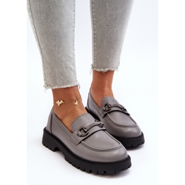 Vinceza Mocasines Mujer Piel Ecológica Gris Ledda 7